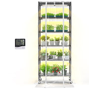6-Tier Indoor Greenhouse with Grow Lights