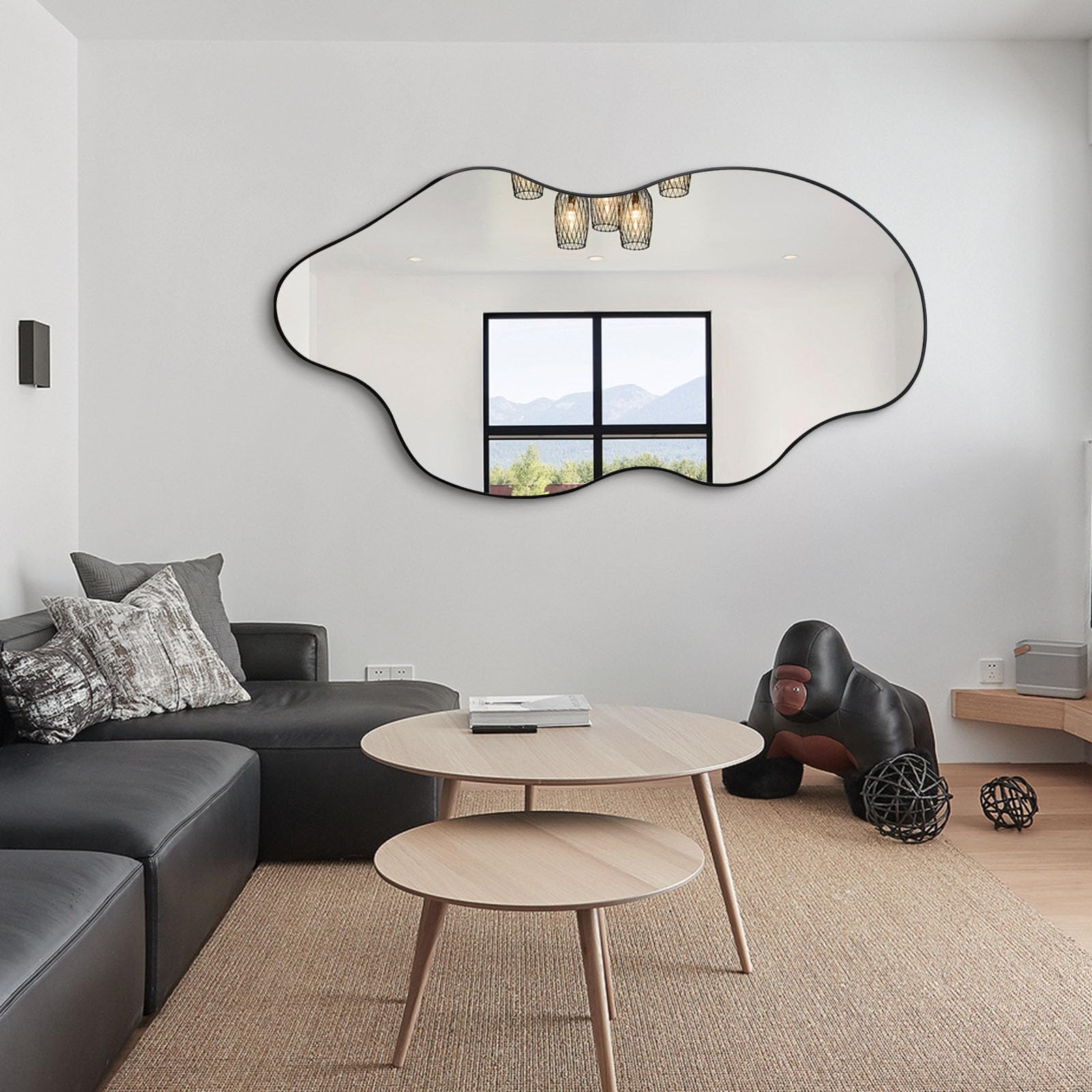 Irregular Wall Mirror 59x30 Large Asymmetrical Full Length