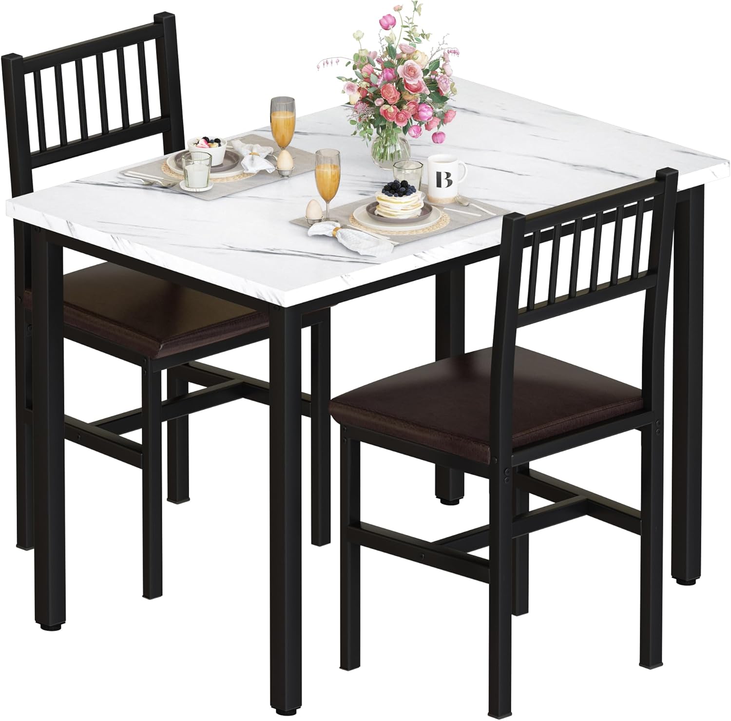 3 Piece Dining Table Set for 2