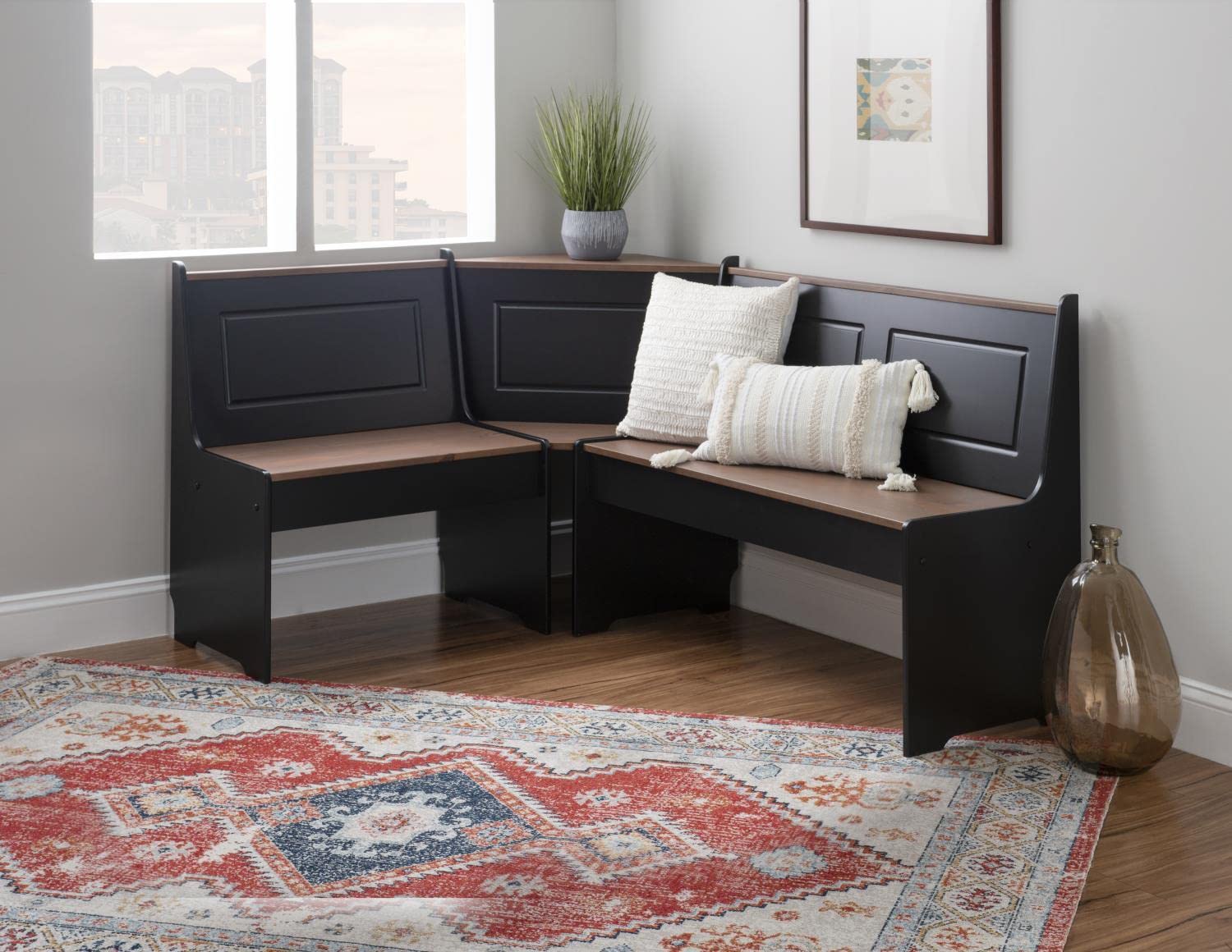 Breakfast Nook Dining Set with Storage