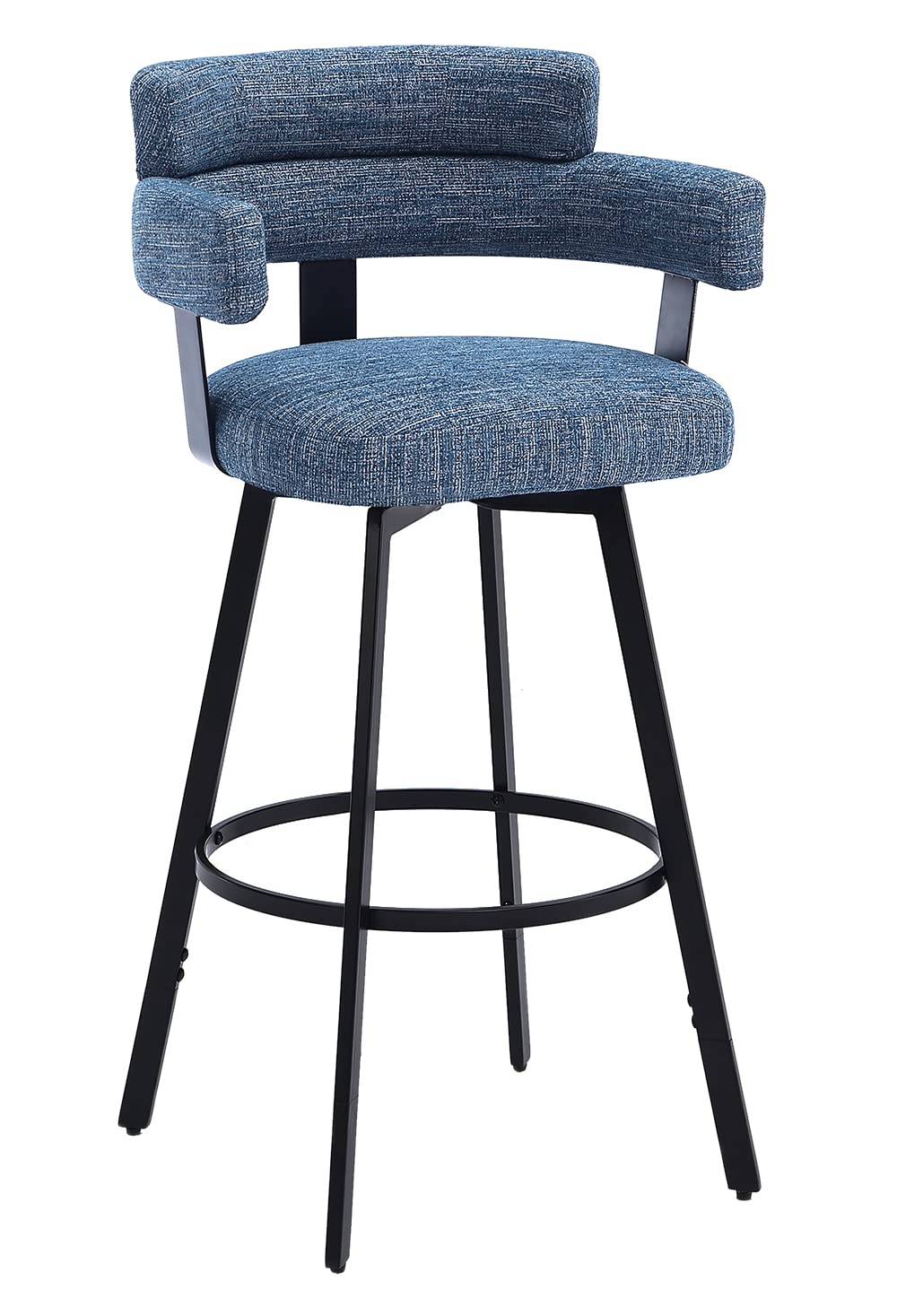 30 Inch Swivel Bar Stools Set of 2 with Full Back