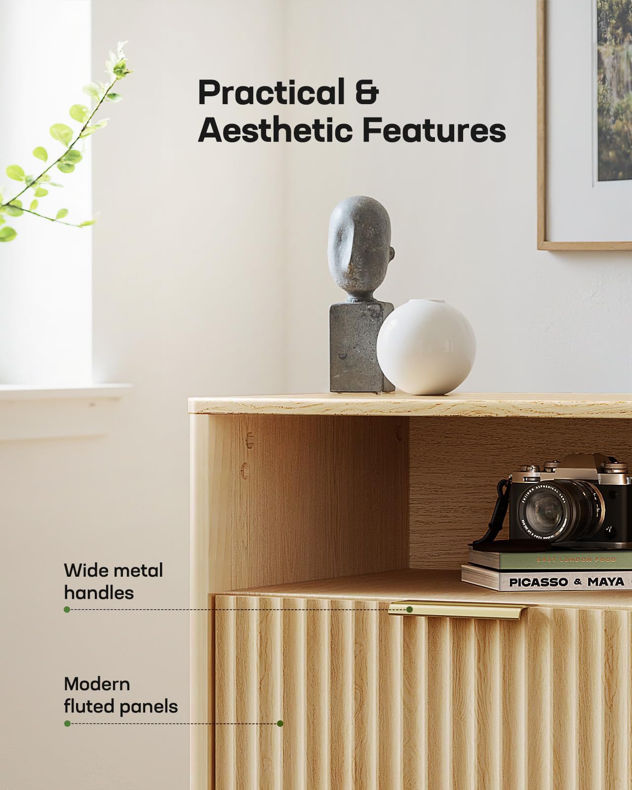 TV Stand for TVs Up to 65 Inches with Storage Drawers