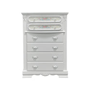 Flora 5-Drawer Chest White