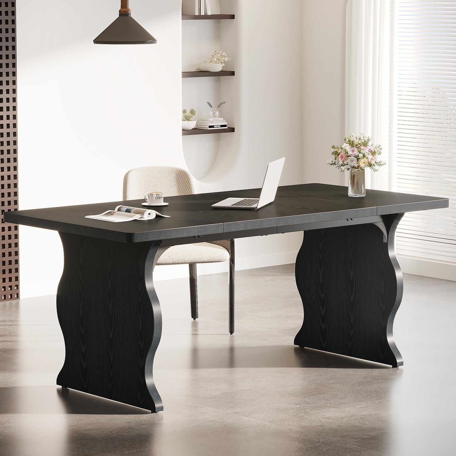 63" Executive Computer Desk - Large Home Office Workstation