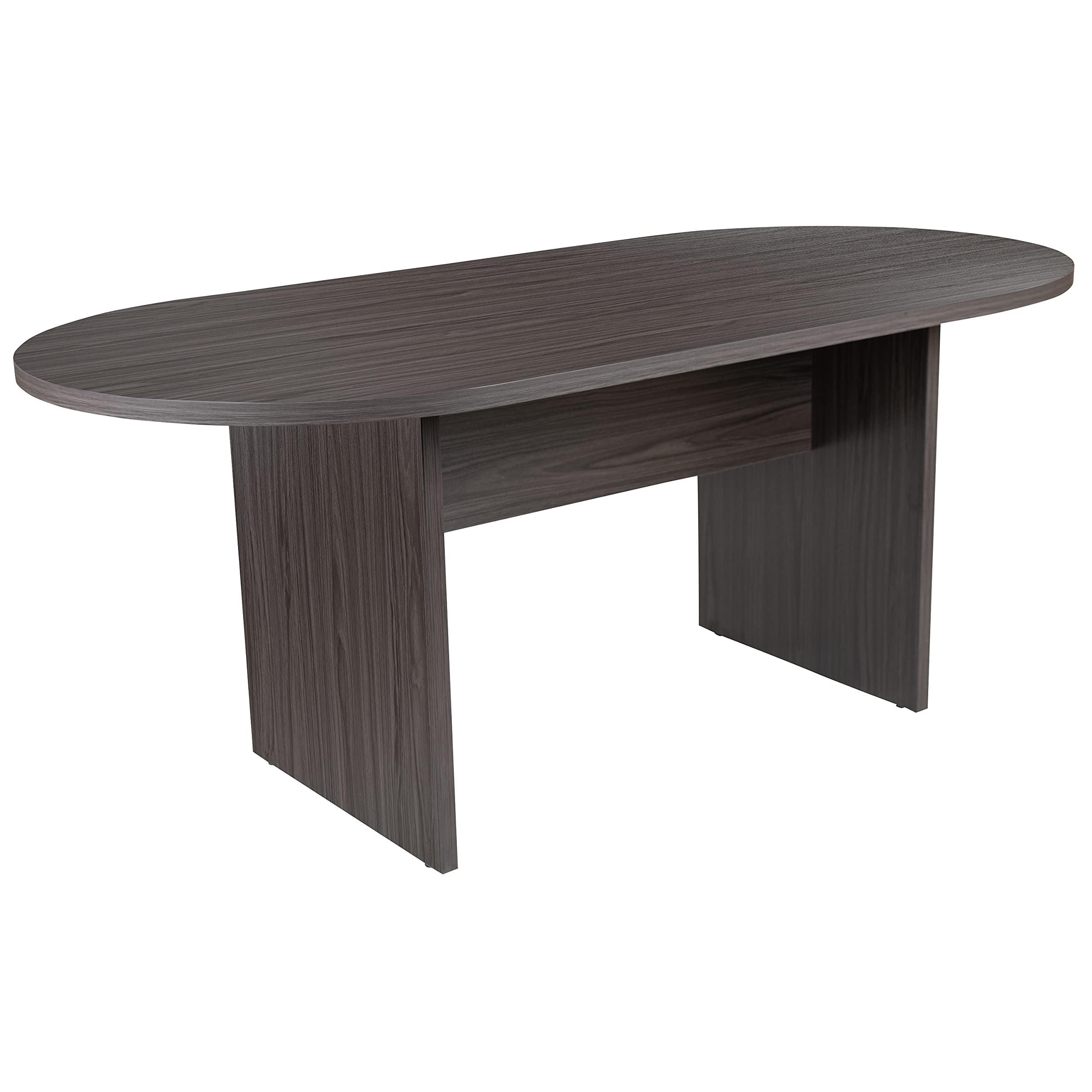 Oval Conference Table Set with Executive Chairs