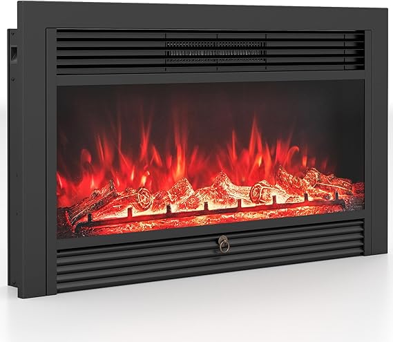 28.5" Electric Fireplace Insert with Remote Control