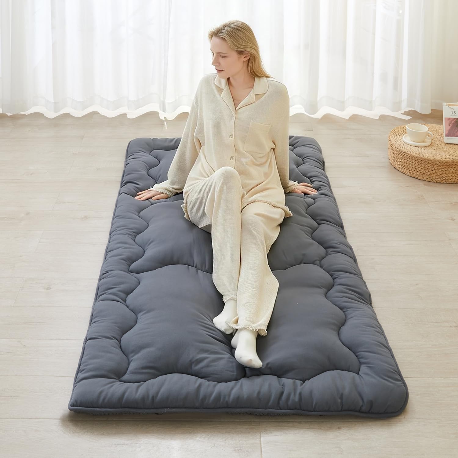 Japanese Futon Mattress Floor Mattress Twin 3 Inch Foldable