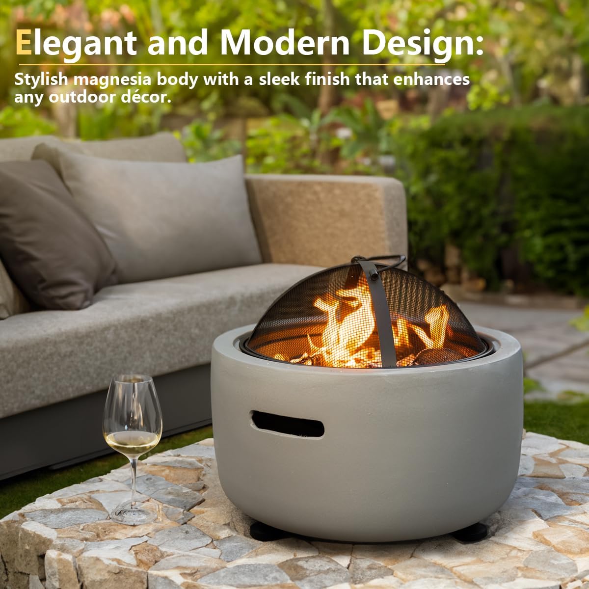 18" Round Concrete Fire Pit