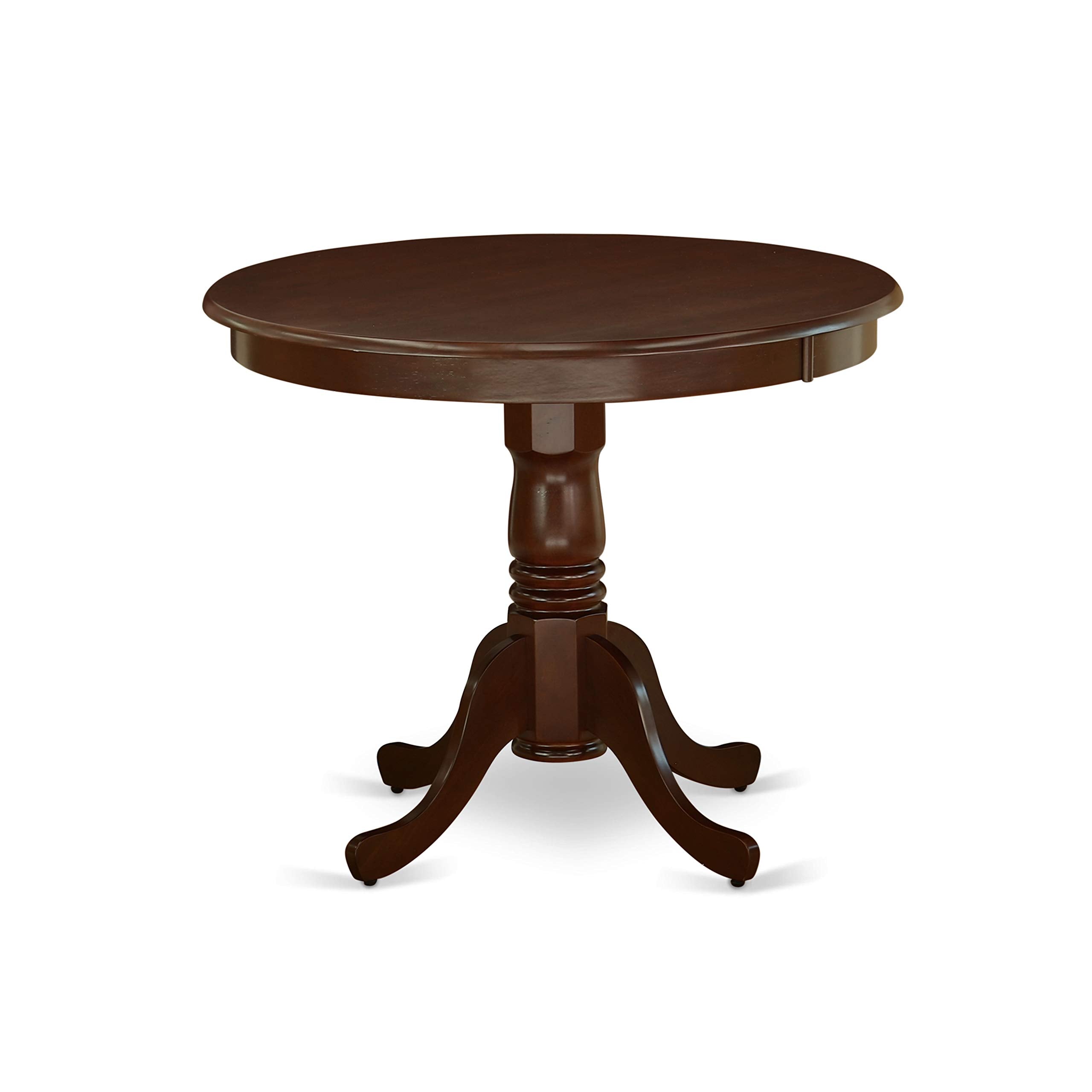 3-Piece Round Dining Table Set with Linen Chairs