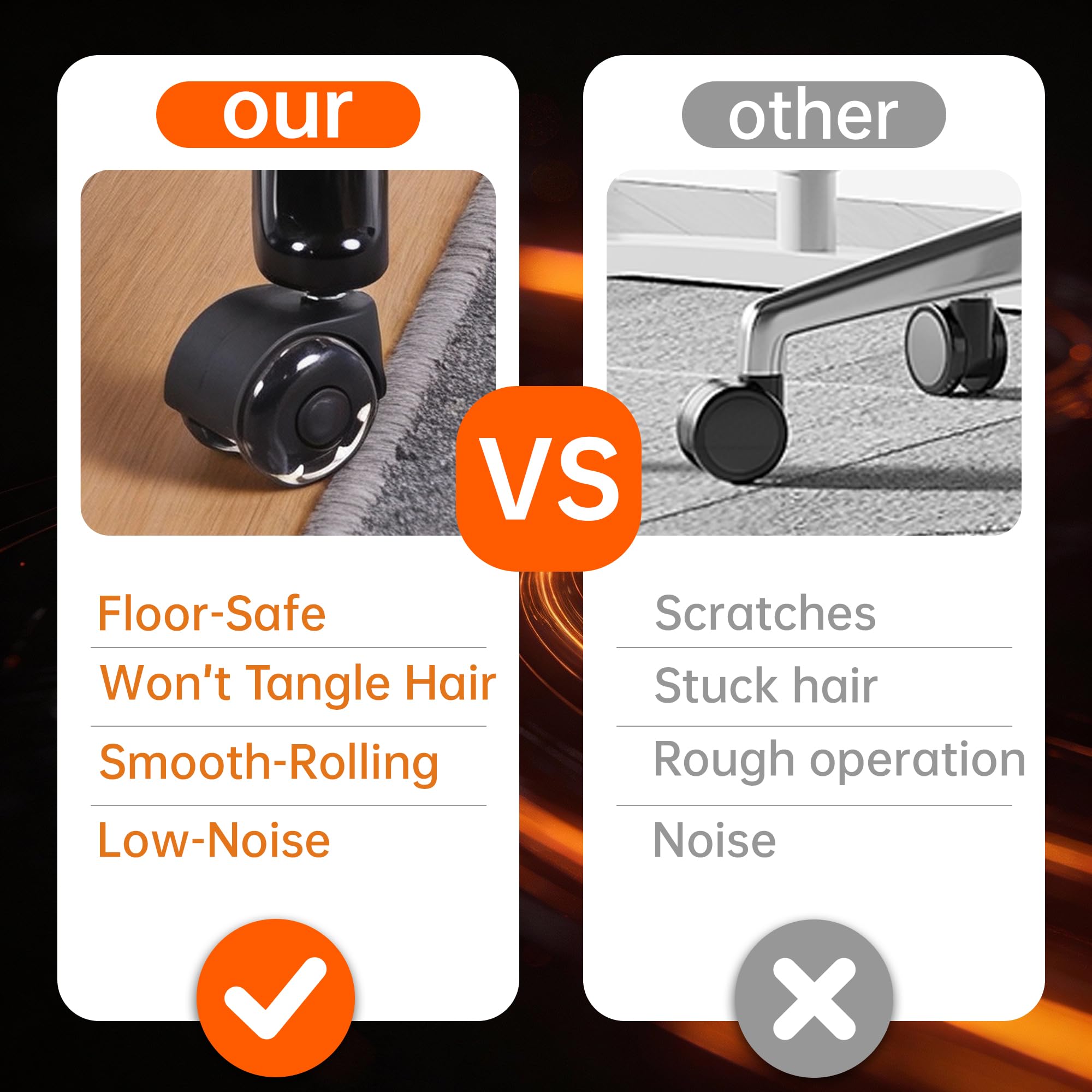 LED Gaming Chair with Footrest