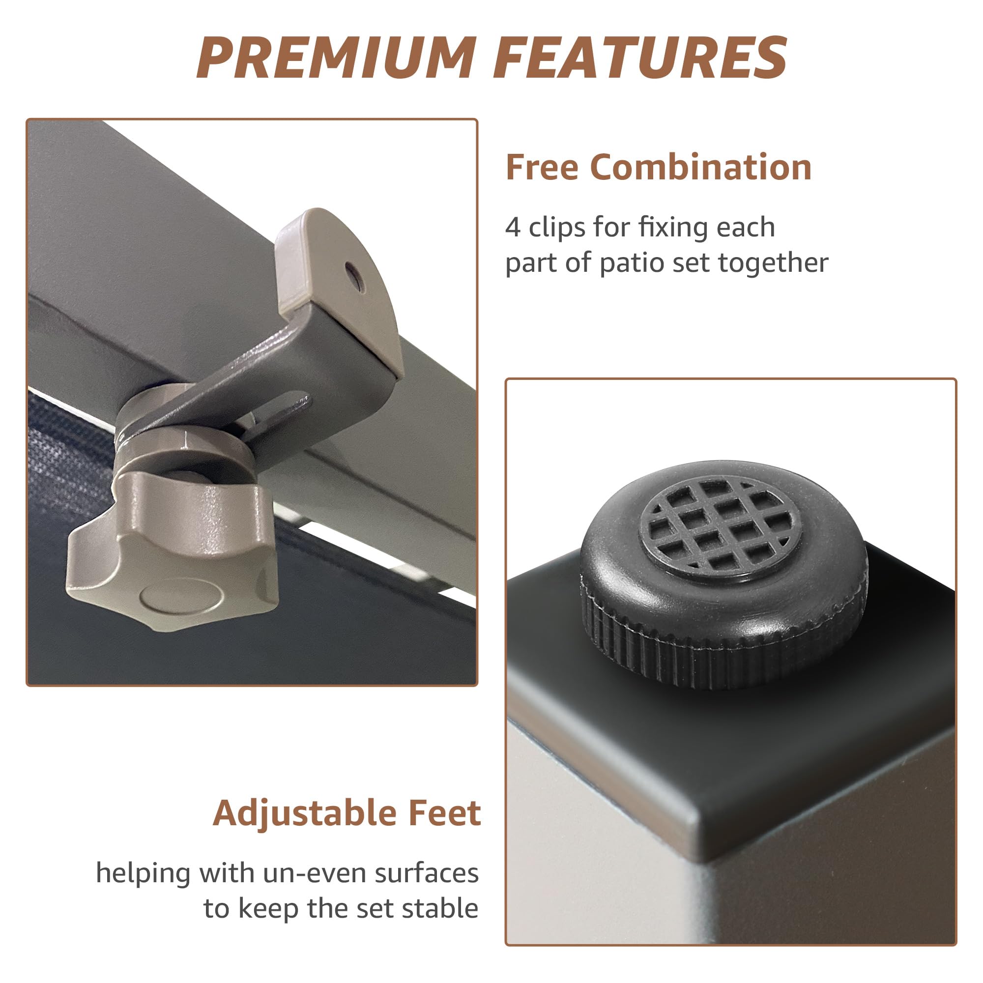 L-Shape Patio Sectional with Cushions