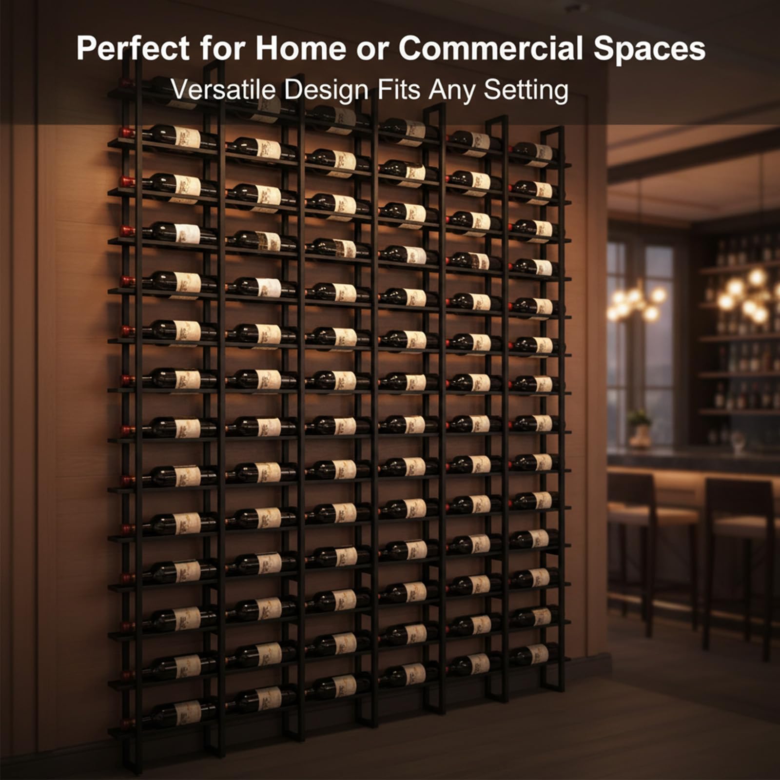 16 Tier Wall Mount Wine Rack