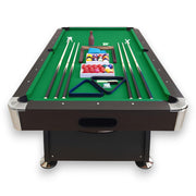 8 Foot Pool Table with Green Felt and Ball Return