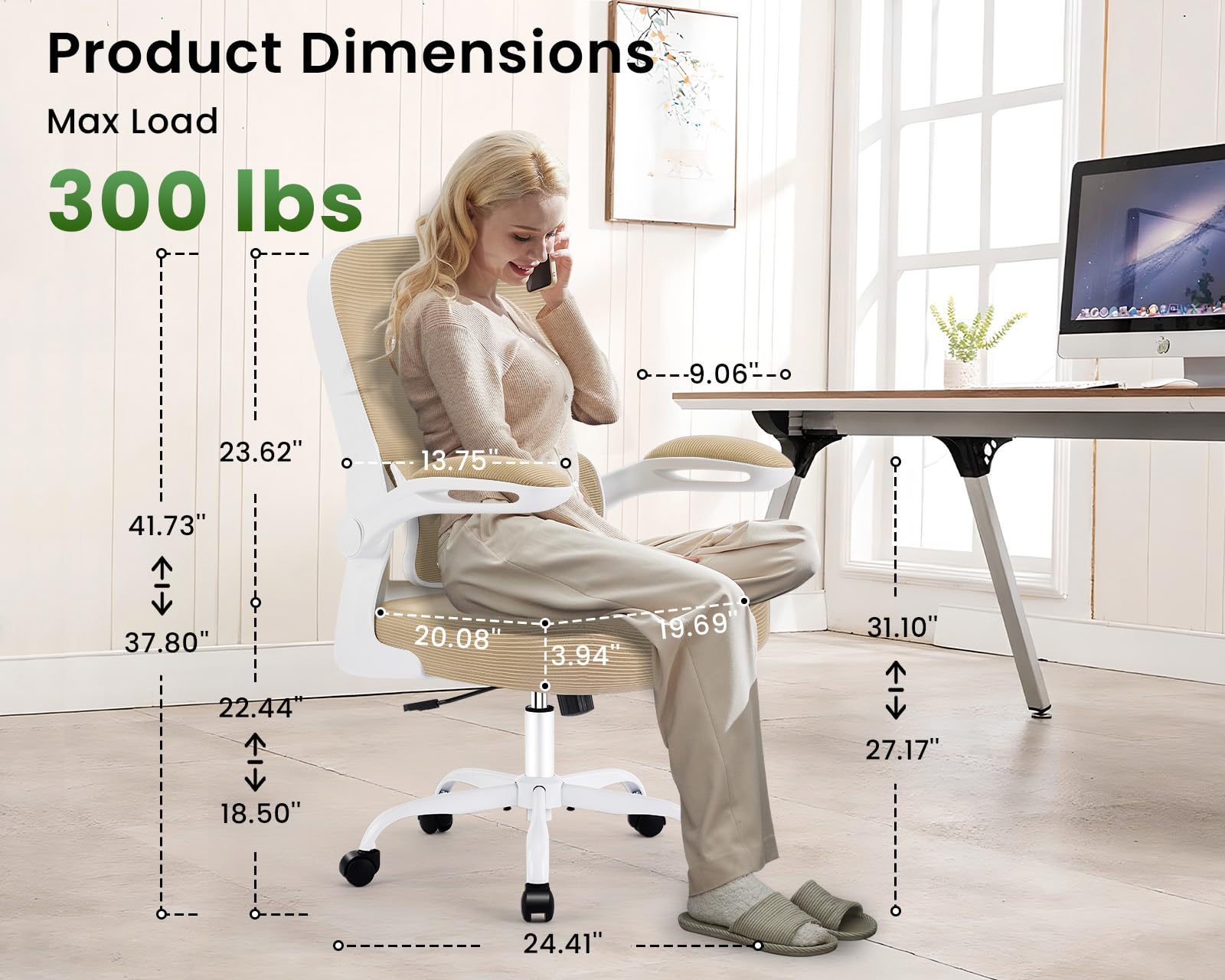 Ergonomic Office Chair with Adjustable Lumbar Support