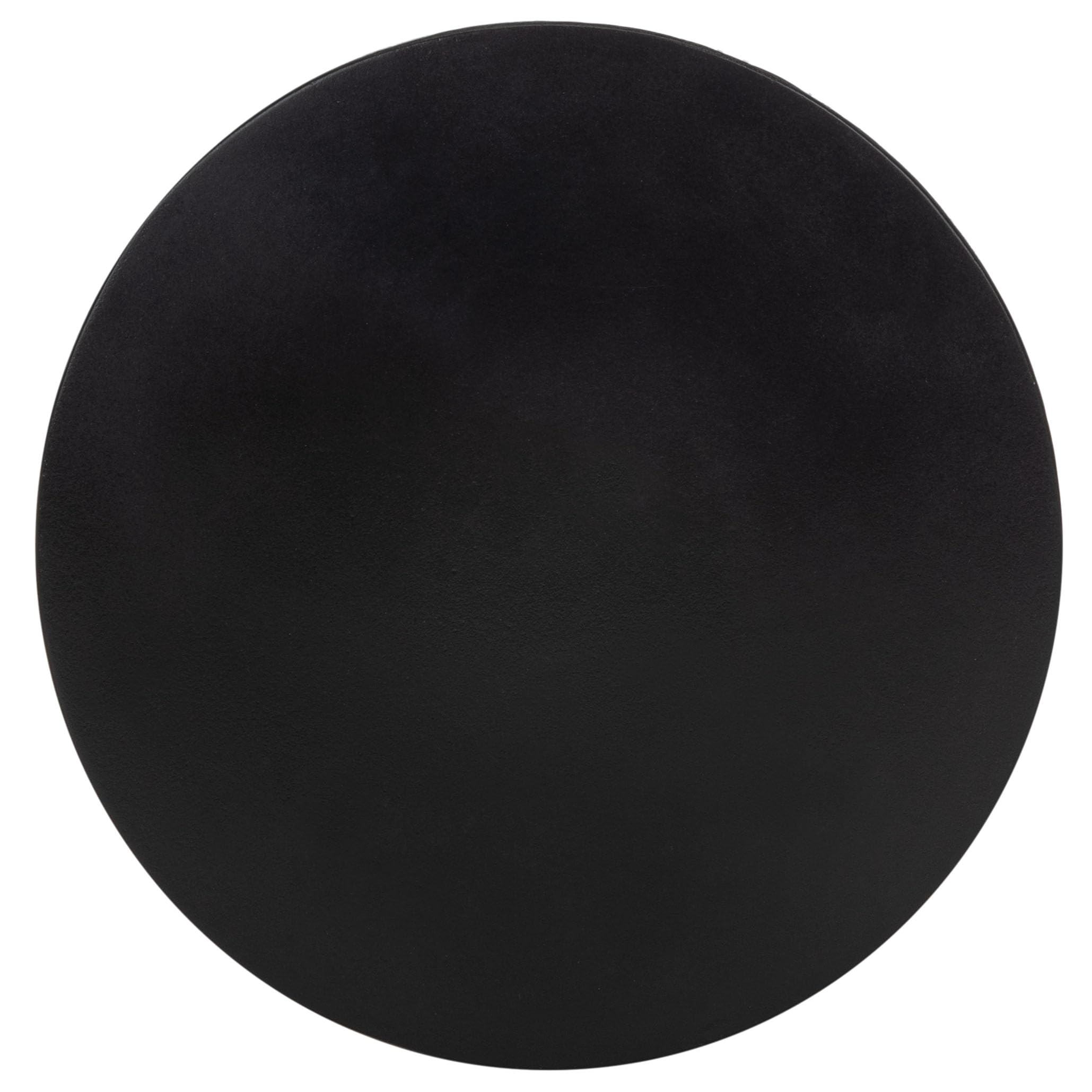 Black Modern Concrete Round Accent Table