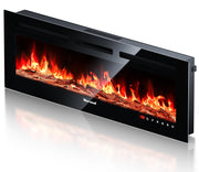 50 Inch Electric Fireplace Heater with Realistic Flame