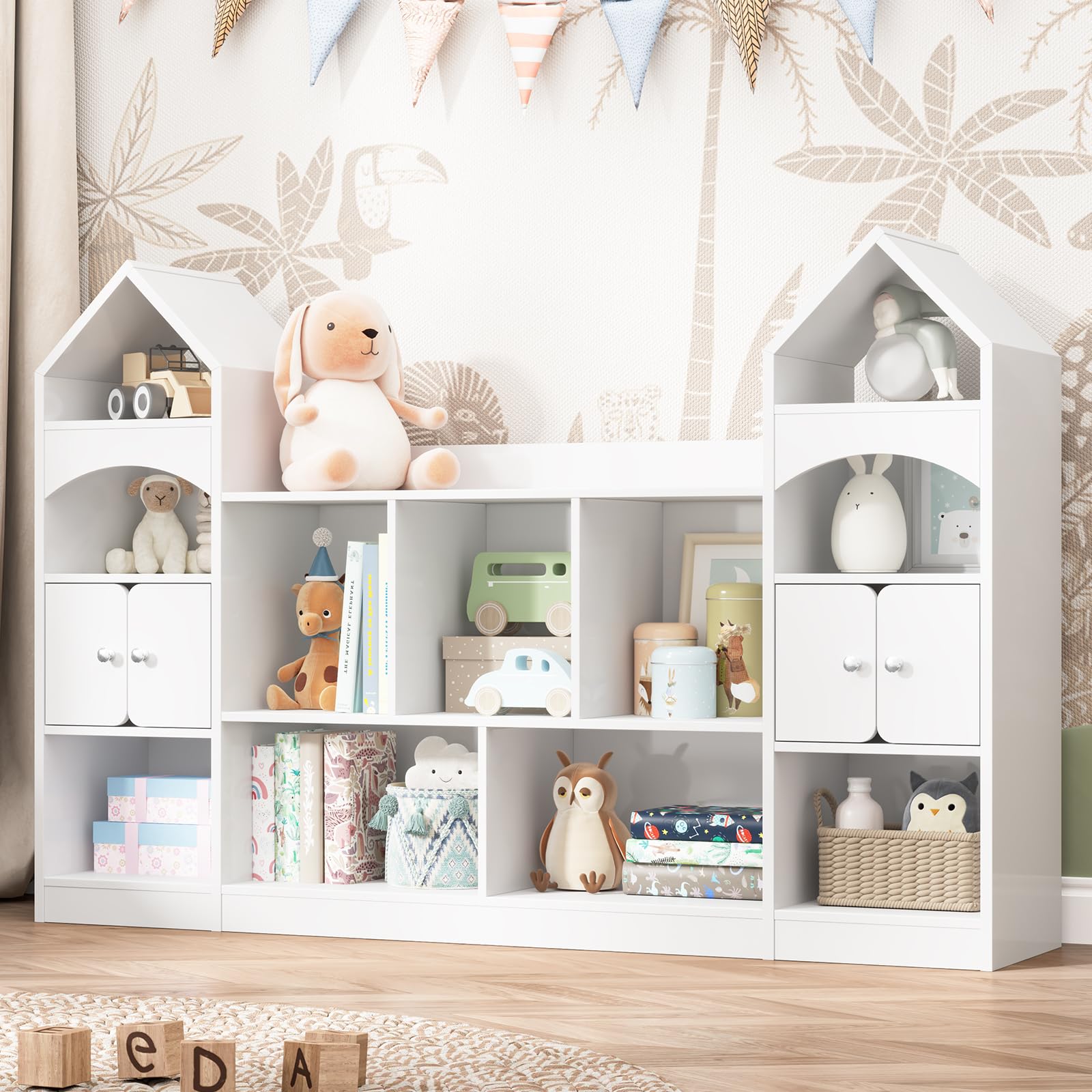 Castle Shape Children's Bookshelf Storage Organizer