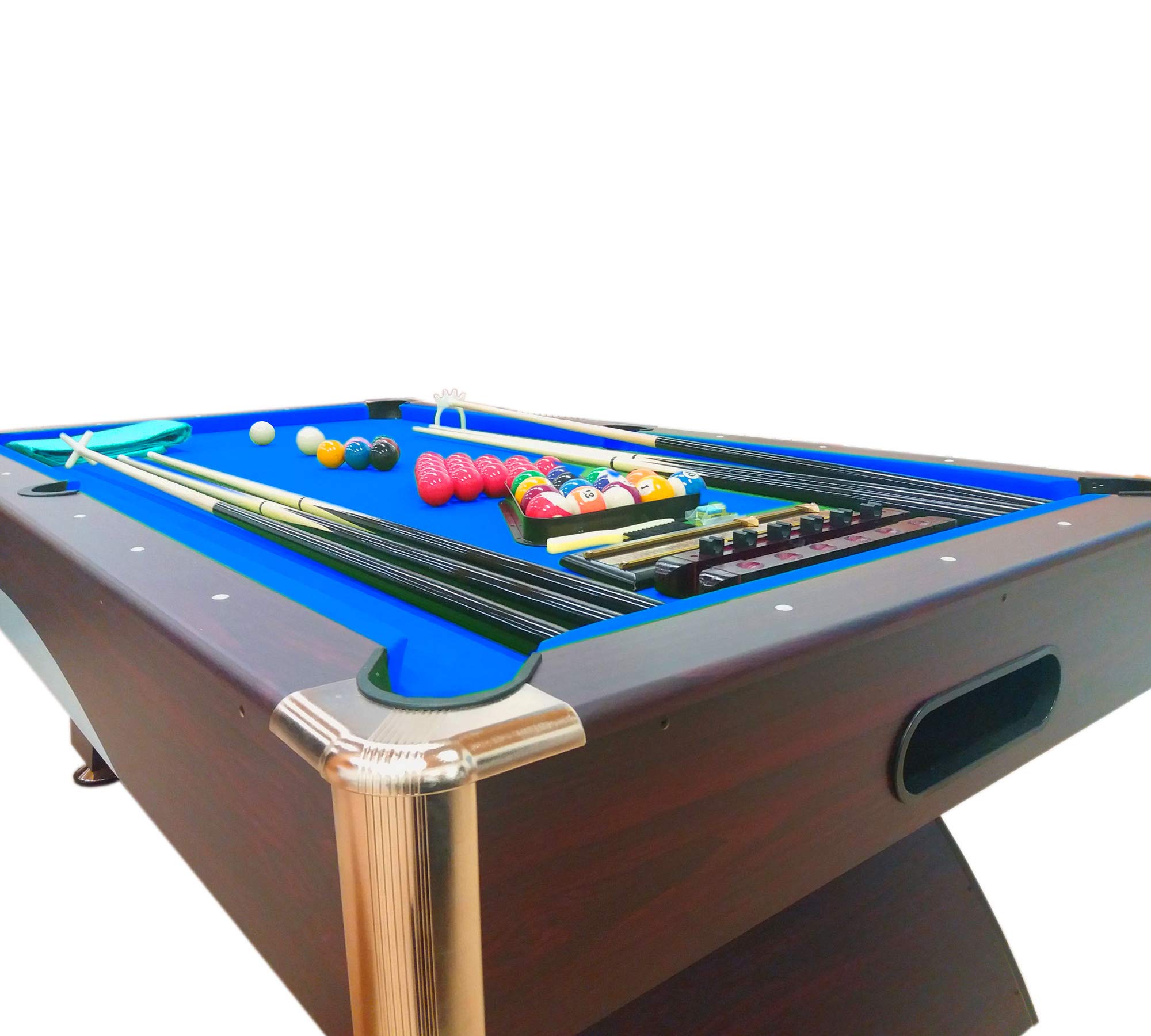 8-Foot Pool Table with Storage Benches