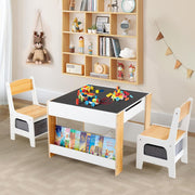 Kids Table and Chair Set with Storage