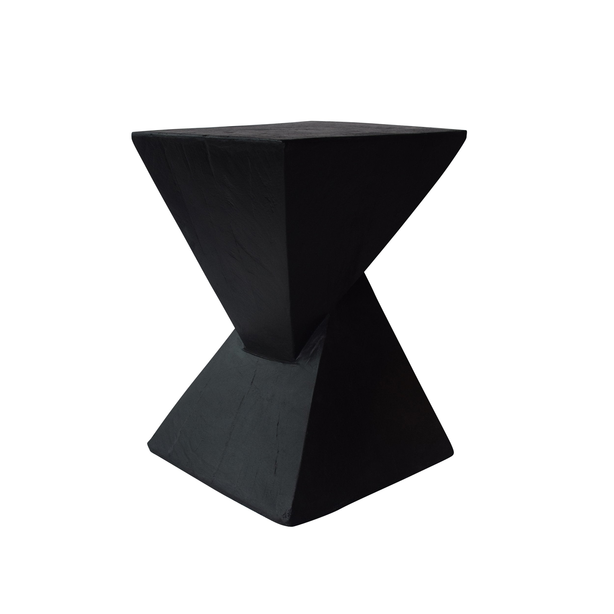 Lightweight Concrete Accent Table Black