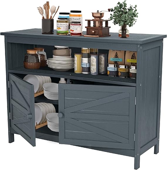 HIPS All-Weather Outdoor Storage Cabinet with Magnetic Doors