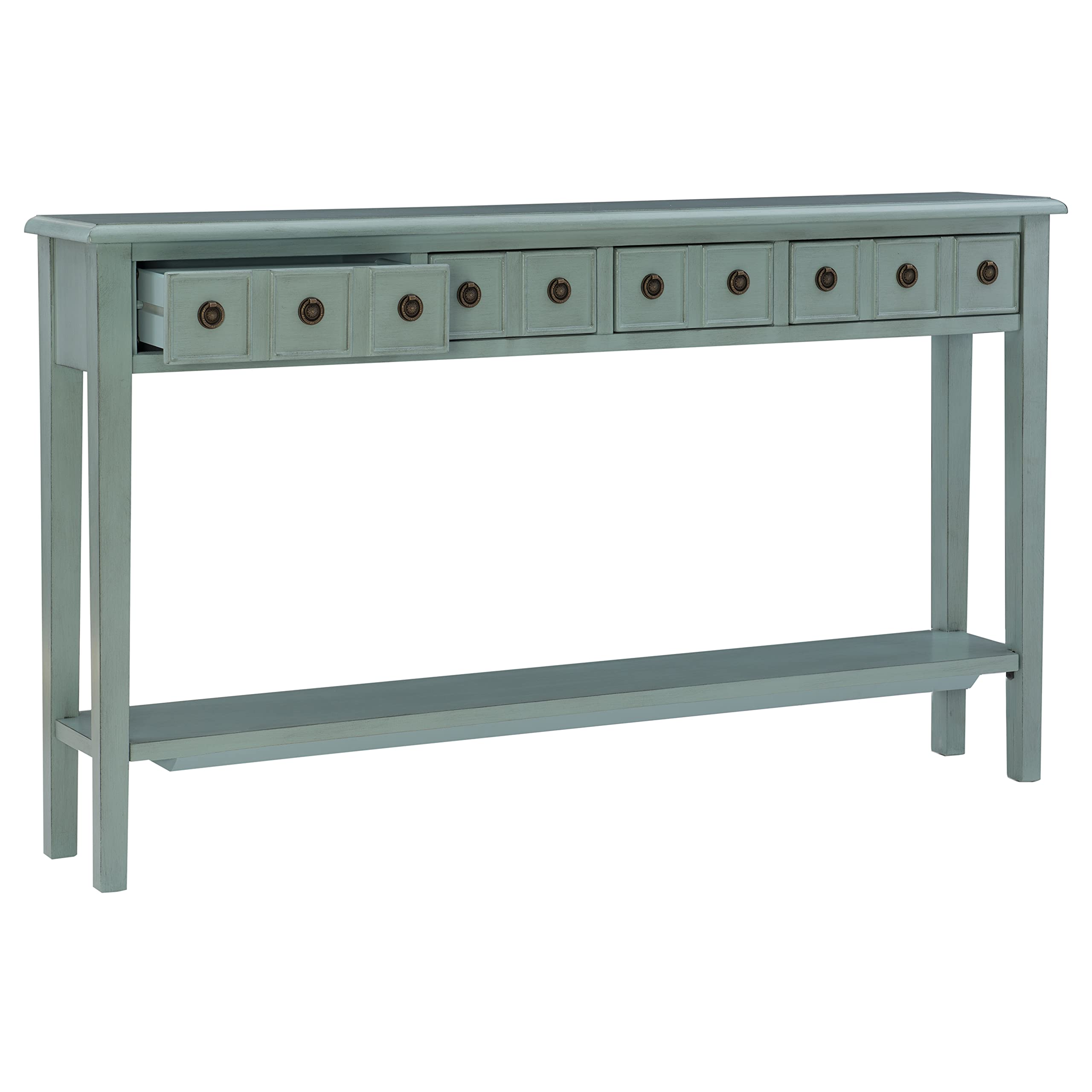 Sadie Long Console Table with 4 Drawers