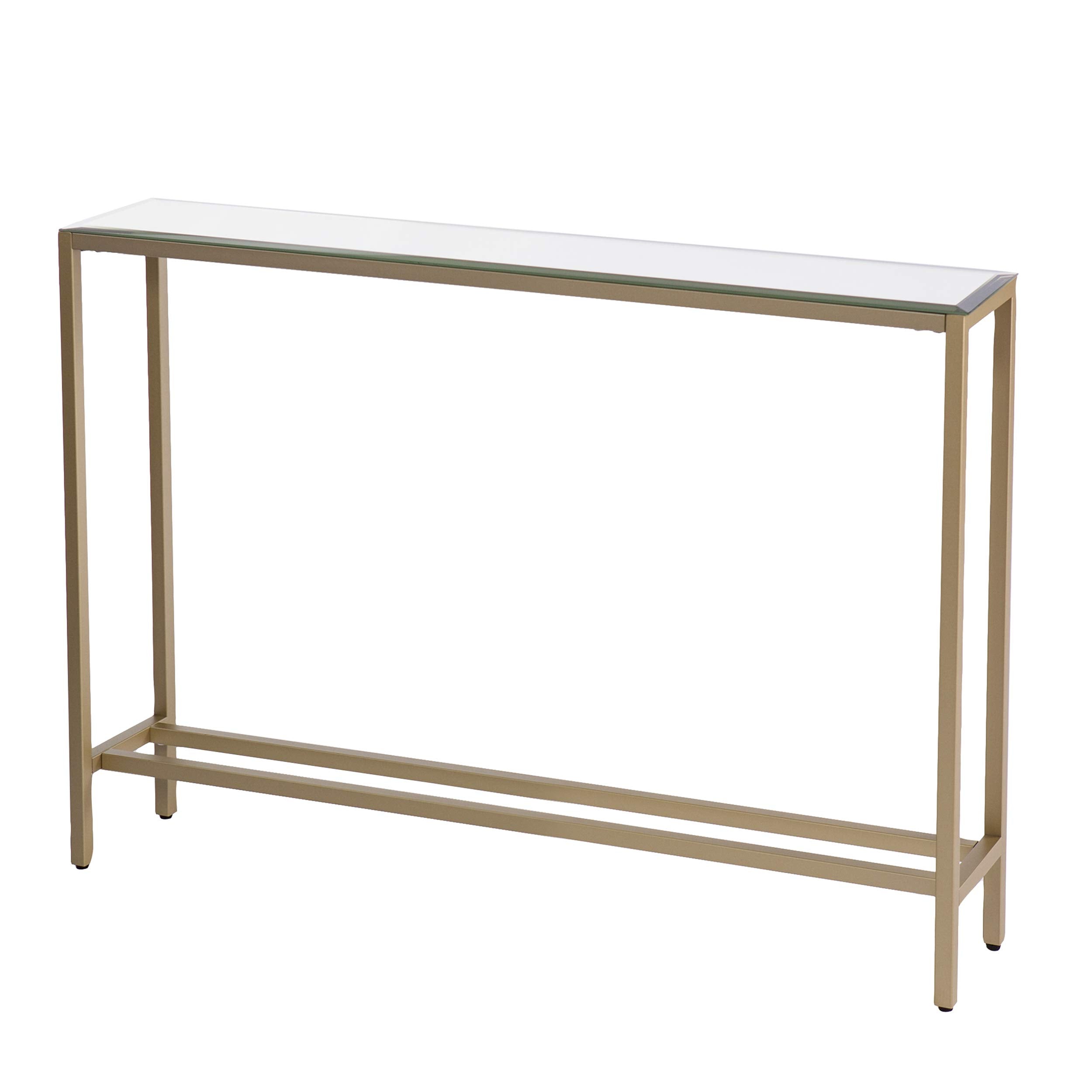 Darrin Narrow Console Table 36" Metallic Gold