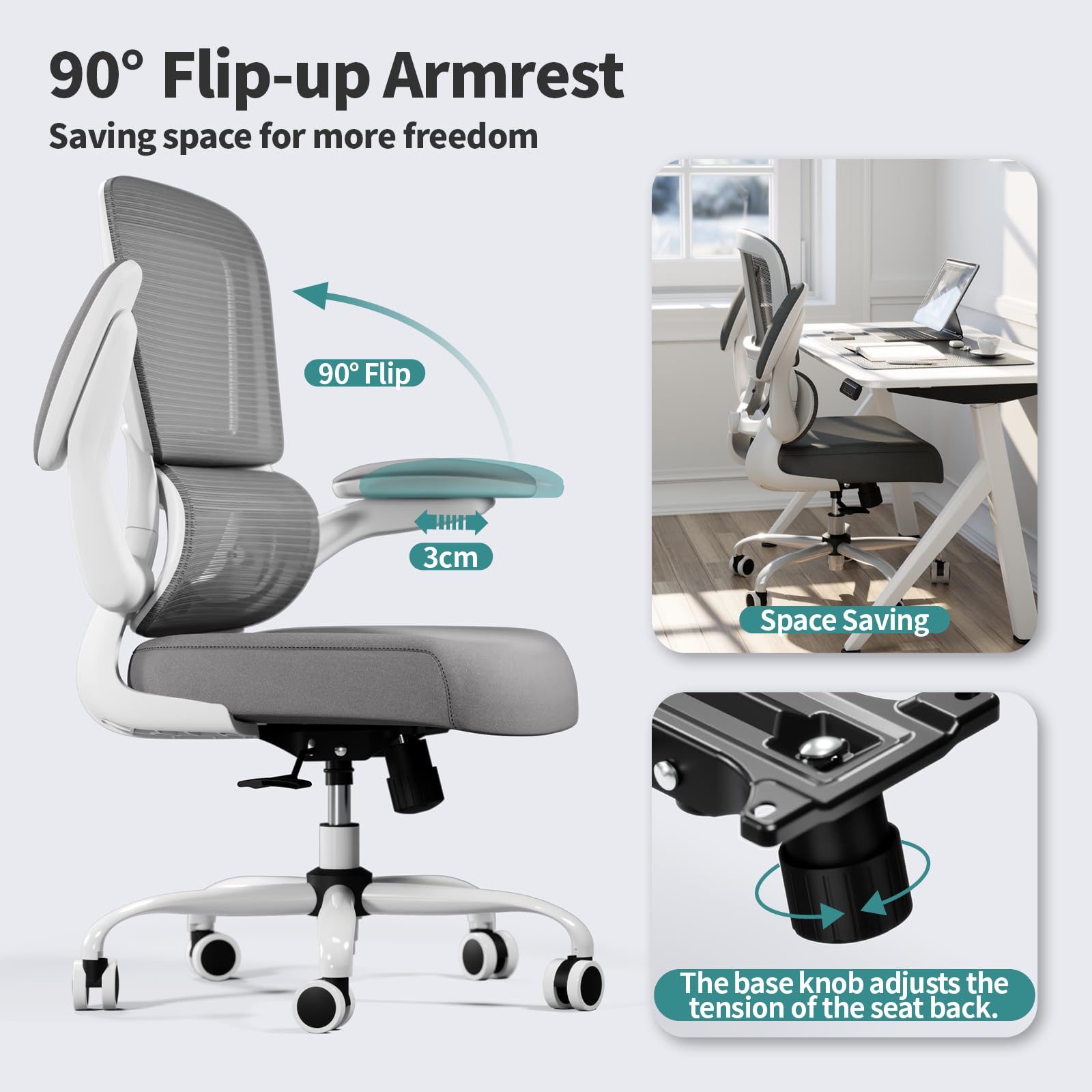 Ergonomic Office Chair with Adjustable Lumbar Support