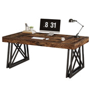 63-Inch Executive Desk with X-Shaped Legs