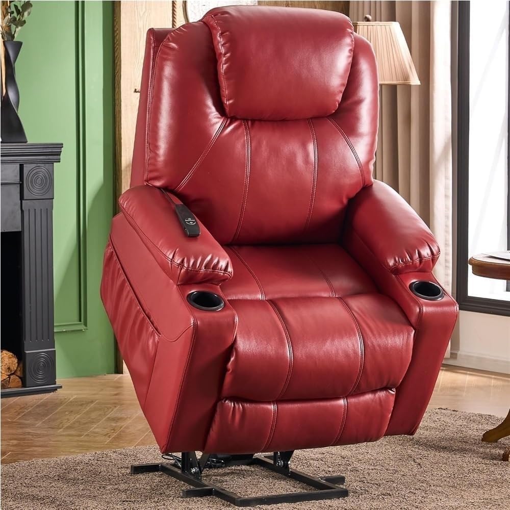 Electric Lift Recliner Chair with Massage and Heat