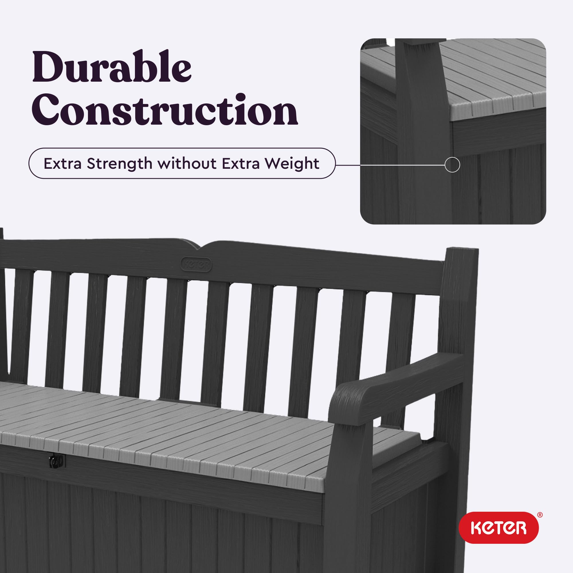 70 Gallon Storage Bench Deck Box