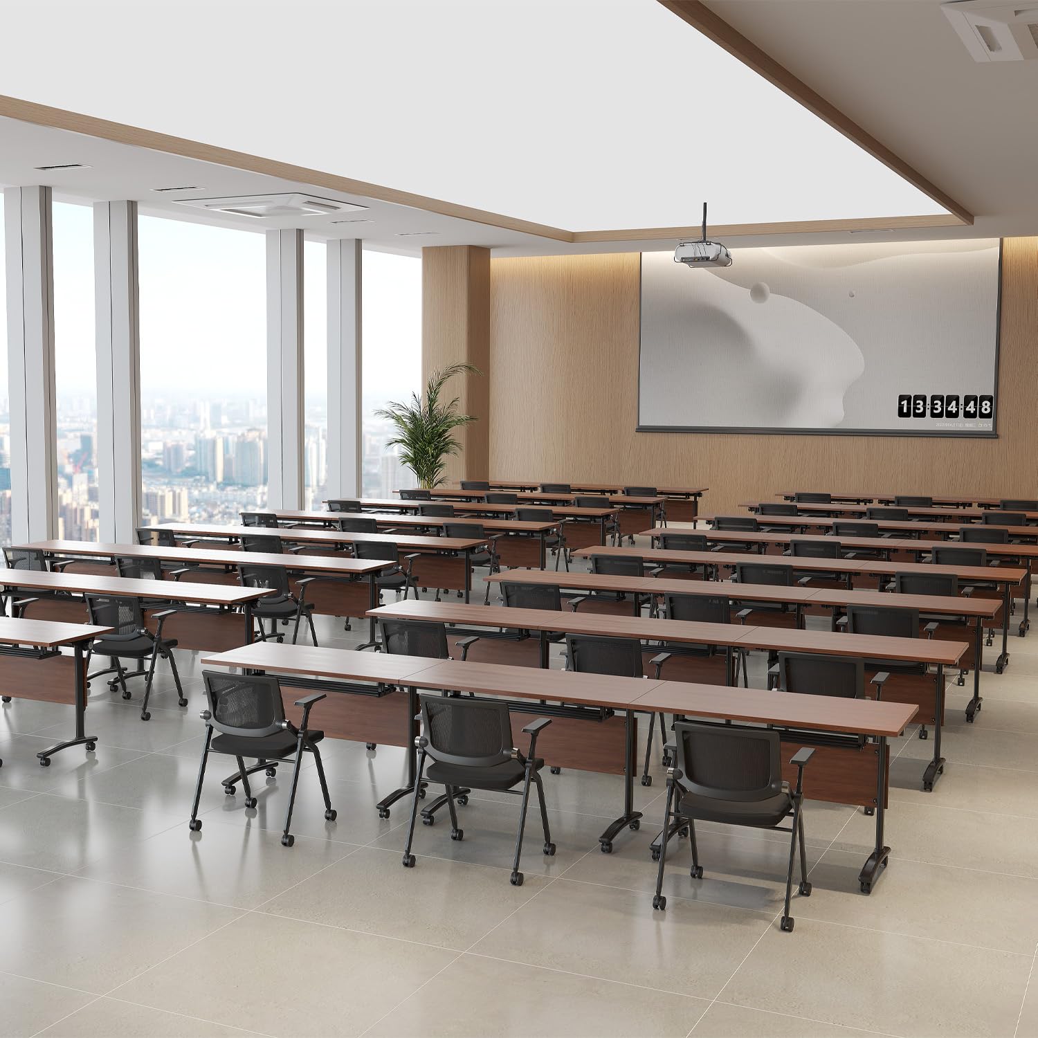 Foldable Conference Table 6ft with Wheels
