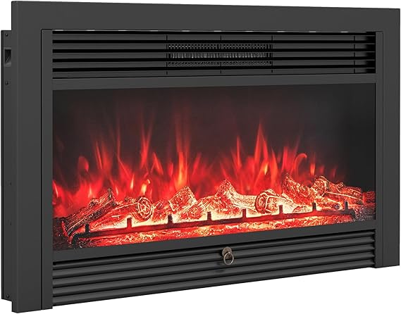 28.5" Electric Fireplace Insert with Remote Control