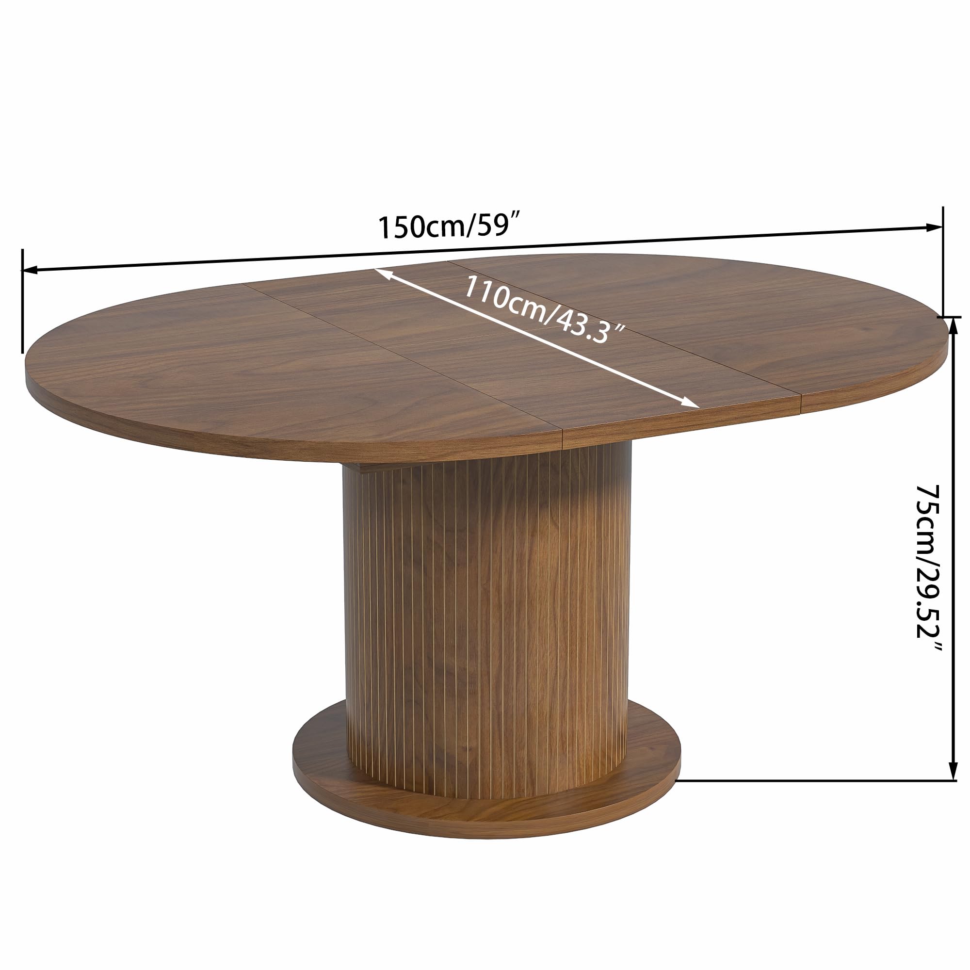 Adjustable Round Conference Table 4-6 People