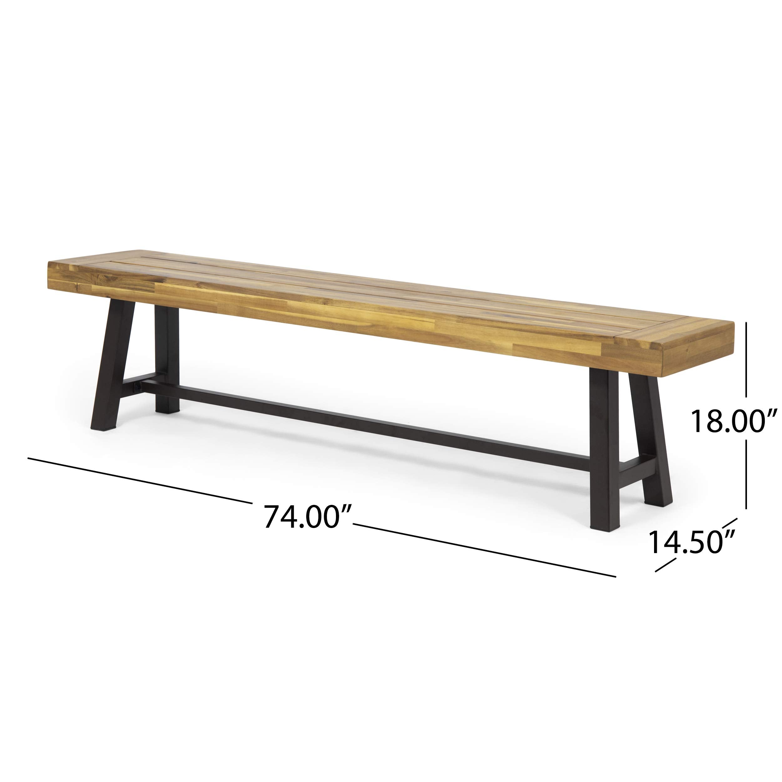Outdoor Acacia Wood Dining Bench