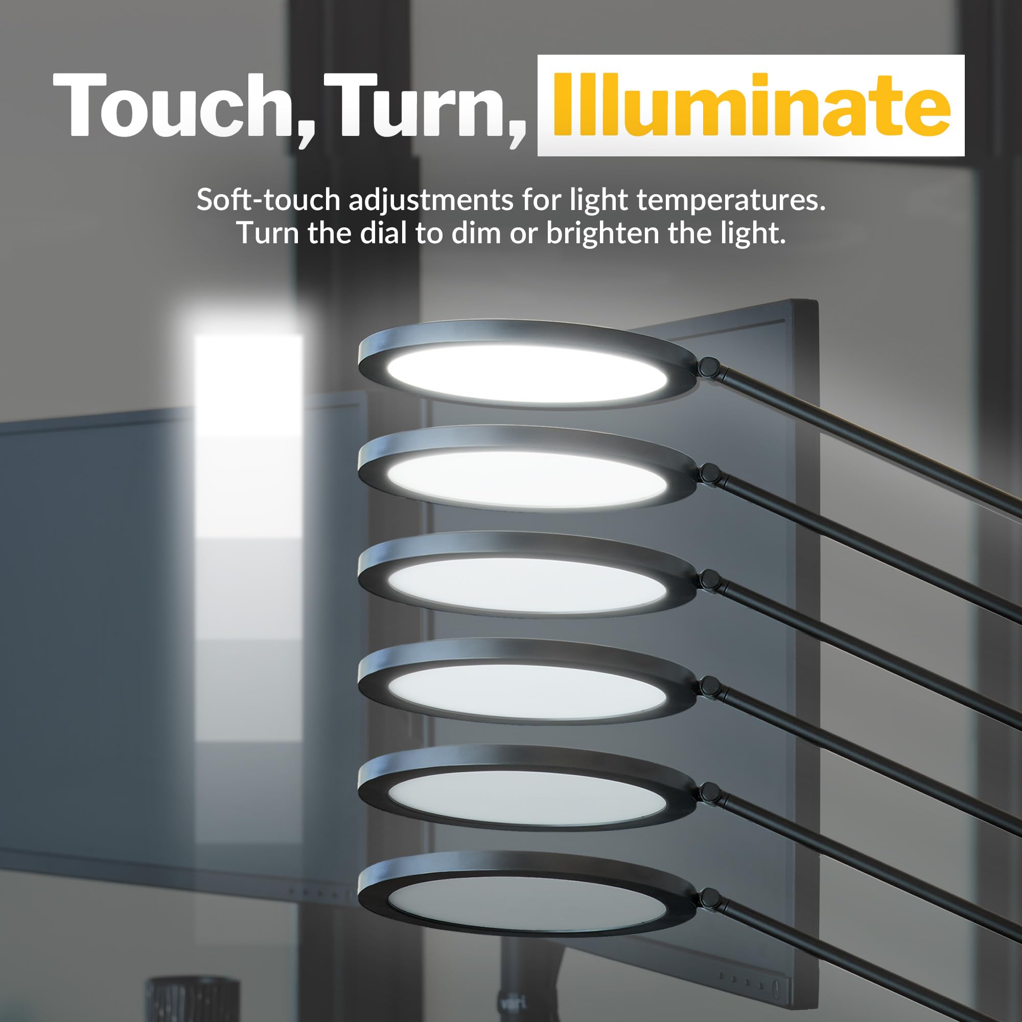 LED Studio Desk Lamp with Adjustable Arm