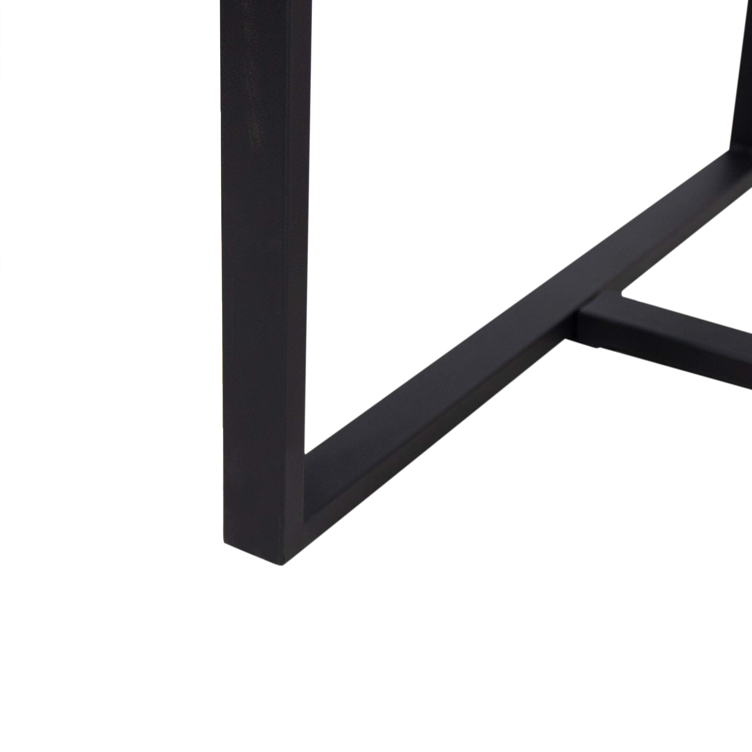 Outdoor Acacia Wood Bar Table with Metal Frame