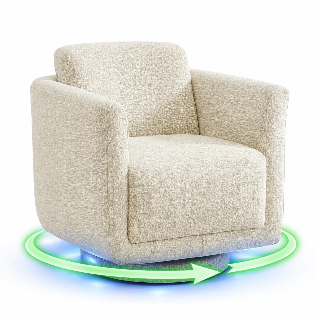 360° Swivel Accent Chair with Chenille Upholstery