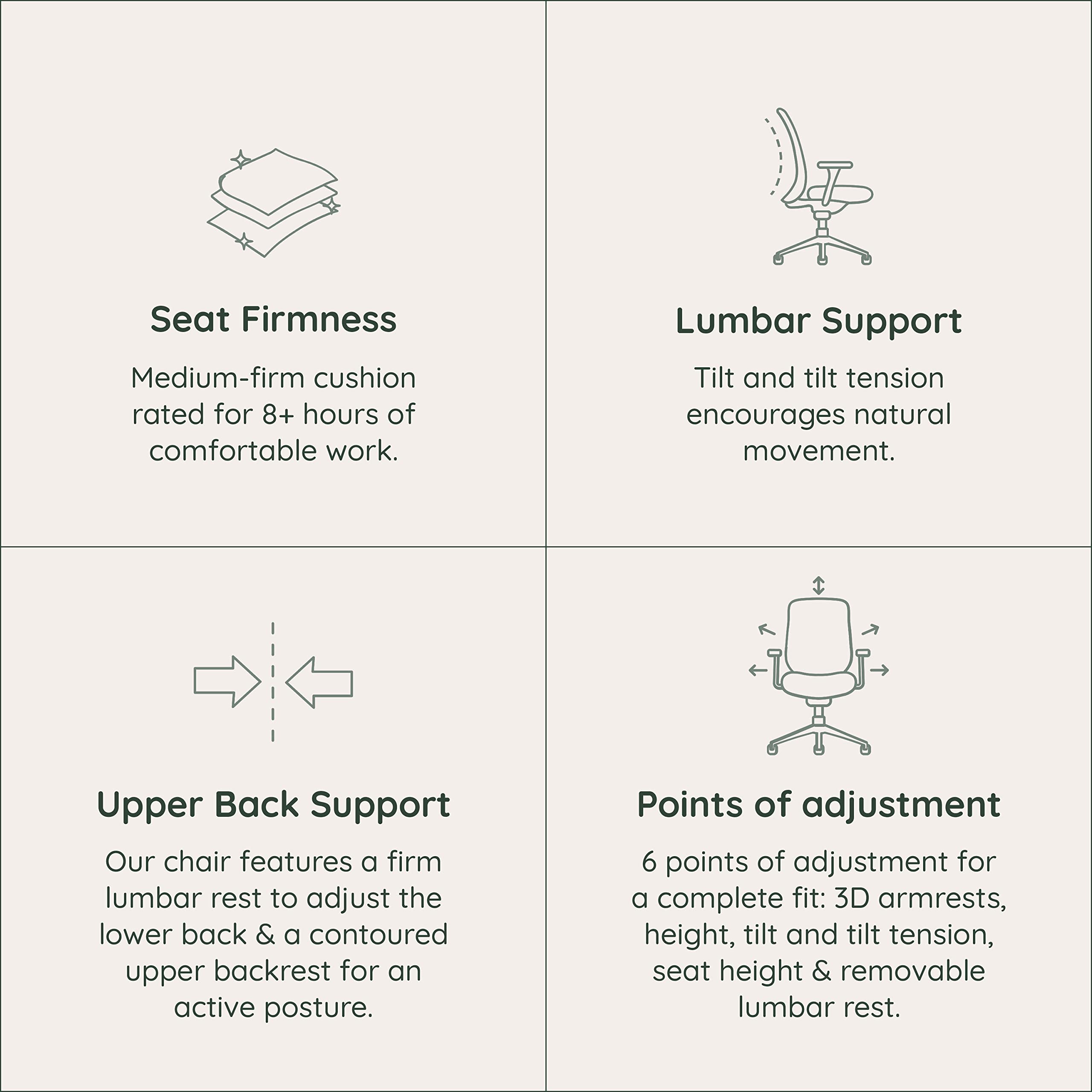 Ergonomic Office Chair with Adjustable Lumbar Support