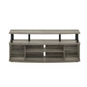 TV Stand Entertainment Center 55-Inch French Oak Grey Black