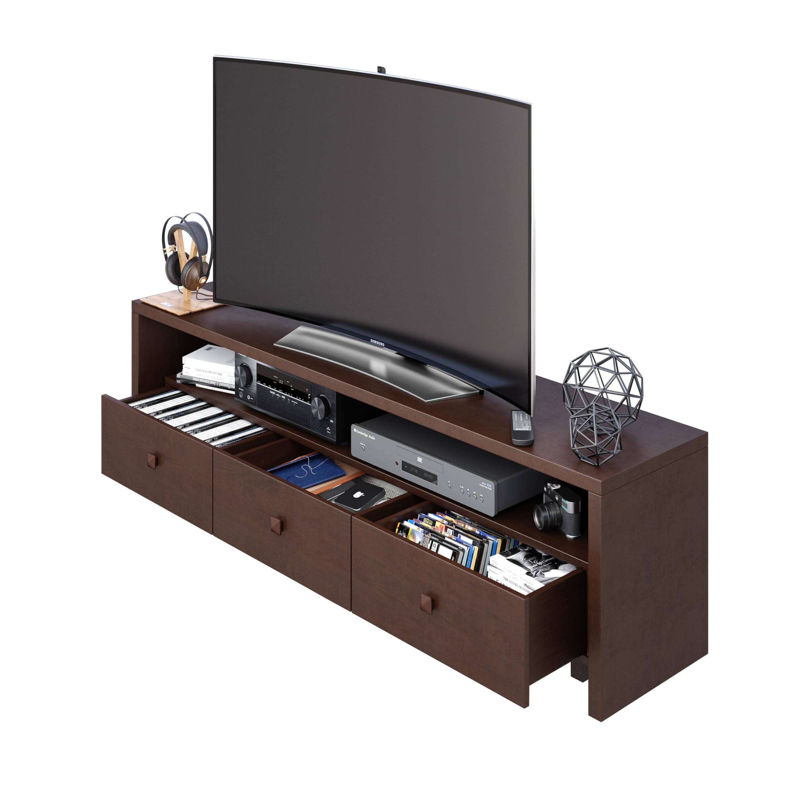 TV Stand with Storage for 75" Screens