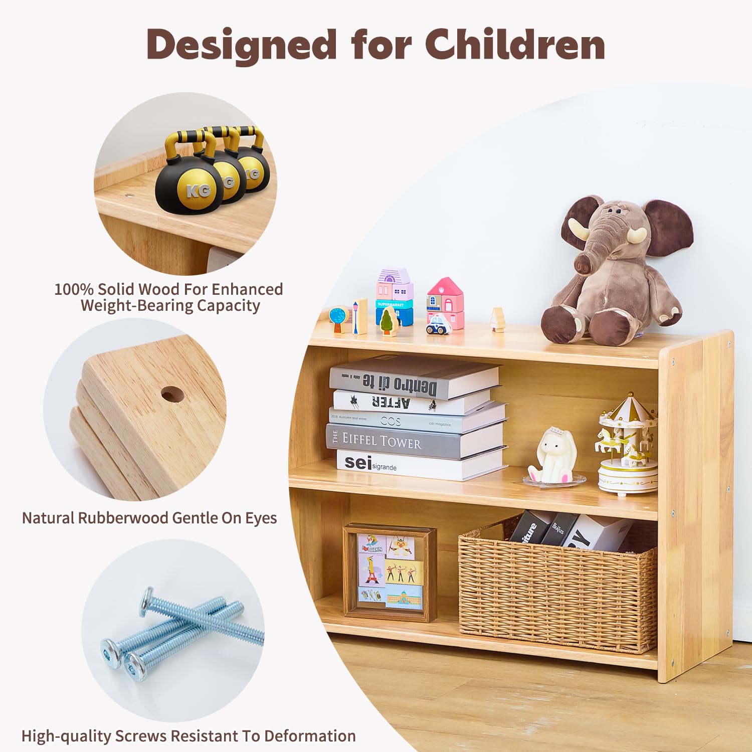 2-Tier Montessori Bookshelf