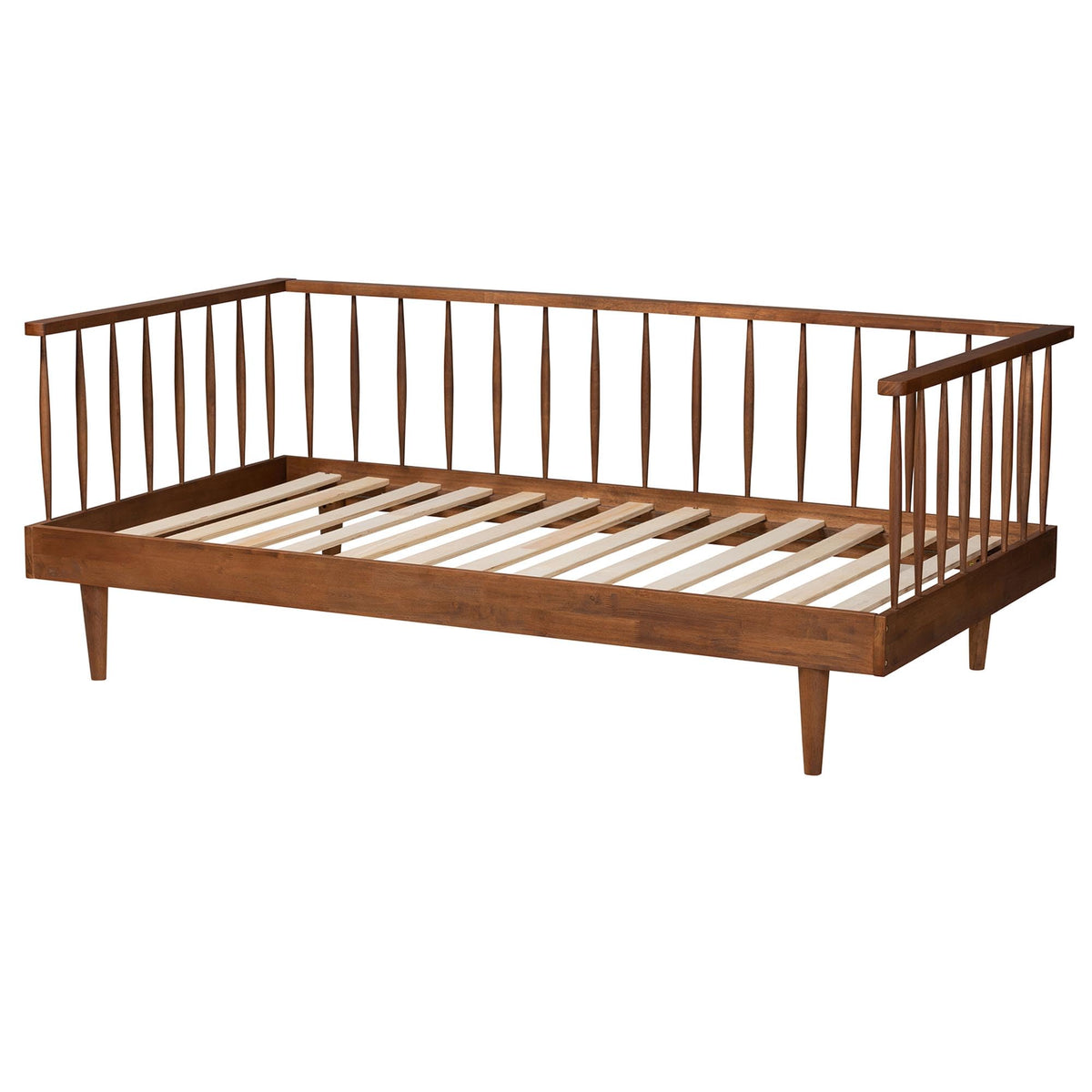 Mid-Century Modern Ash Walnut Twin Daybed