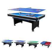 7-Foot Multi Game Billiard Pool Table with Table Tennis