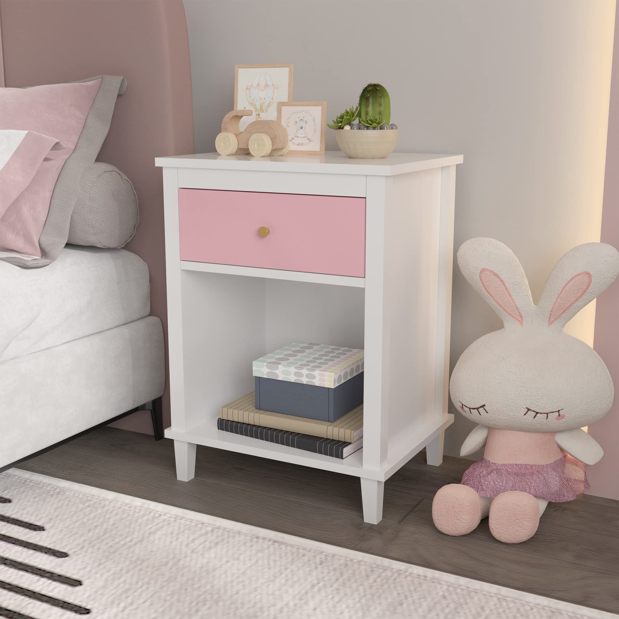 Kids Nightstand with Drawer