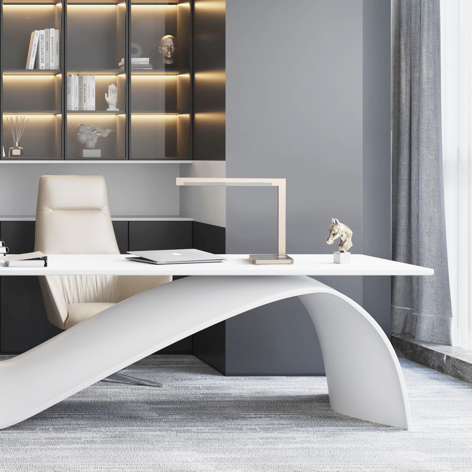 Aluminum LED Desk Lamp with Charging Station