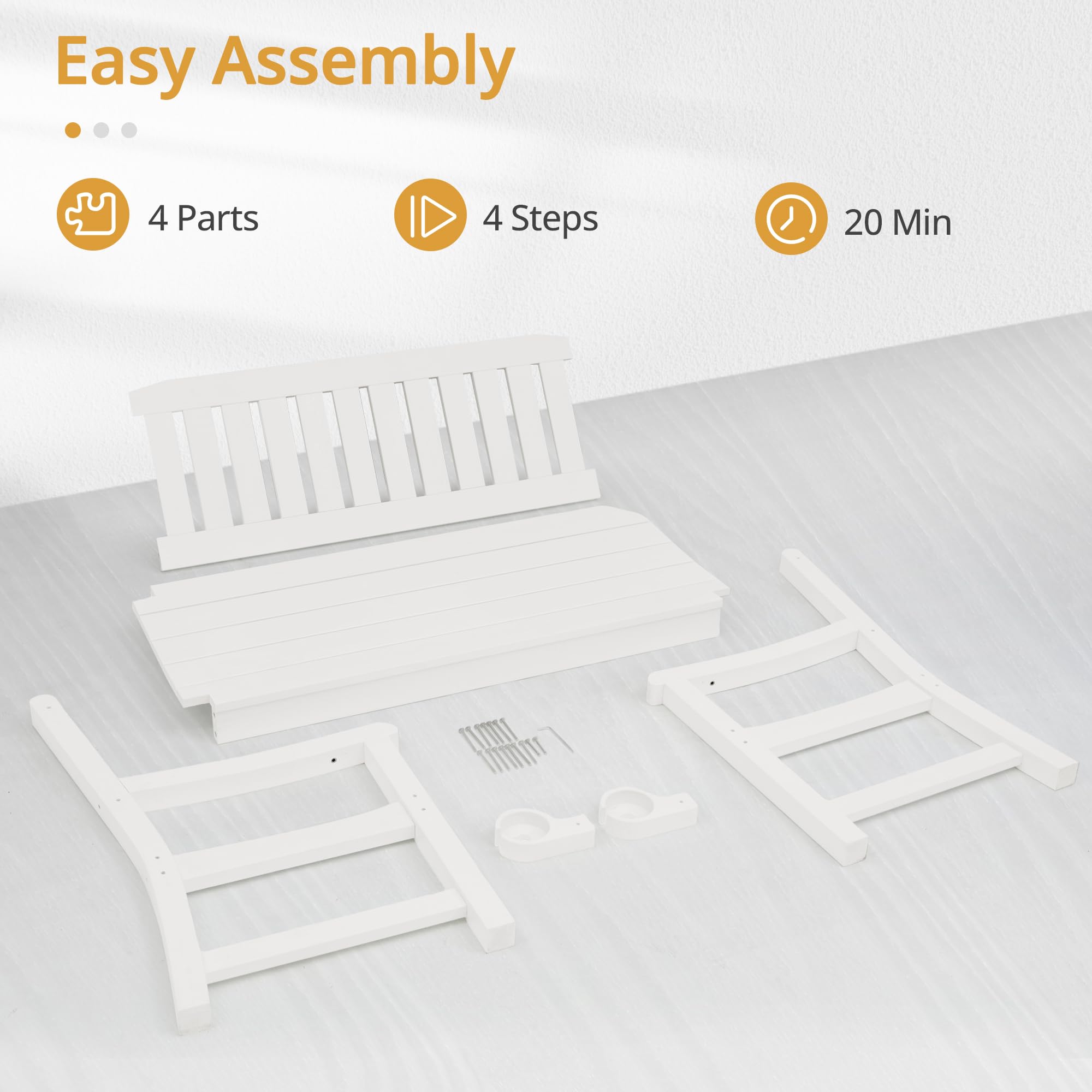 2-Person HDPS Outdoor Garden Bench
