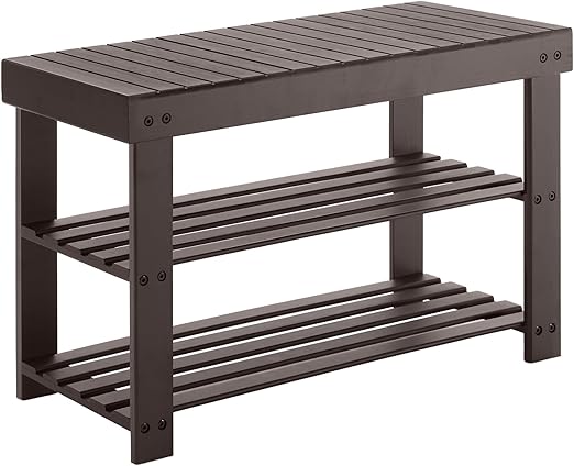 3-Tier Bamboo Shoe Rack Bench