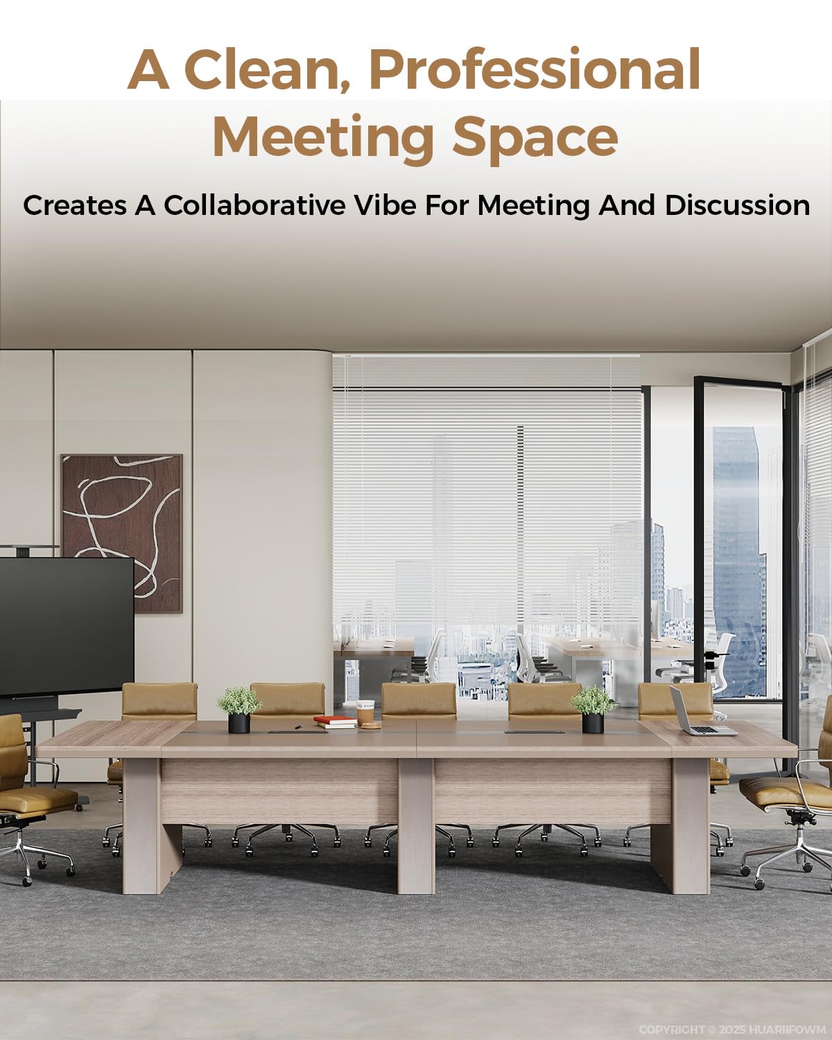 142" Conference Table for 10-12 People