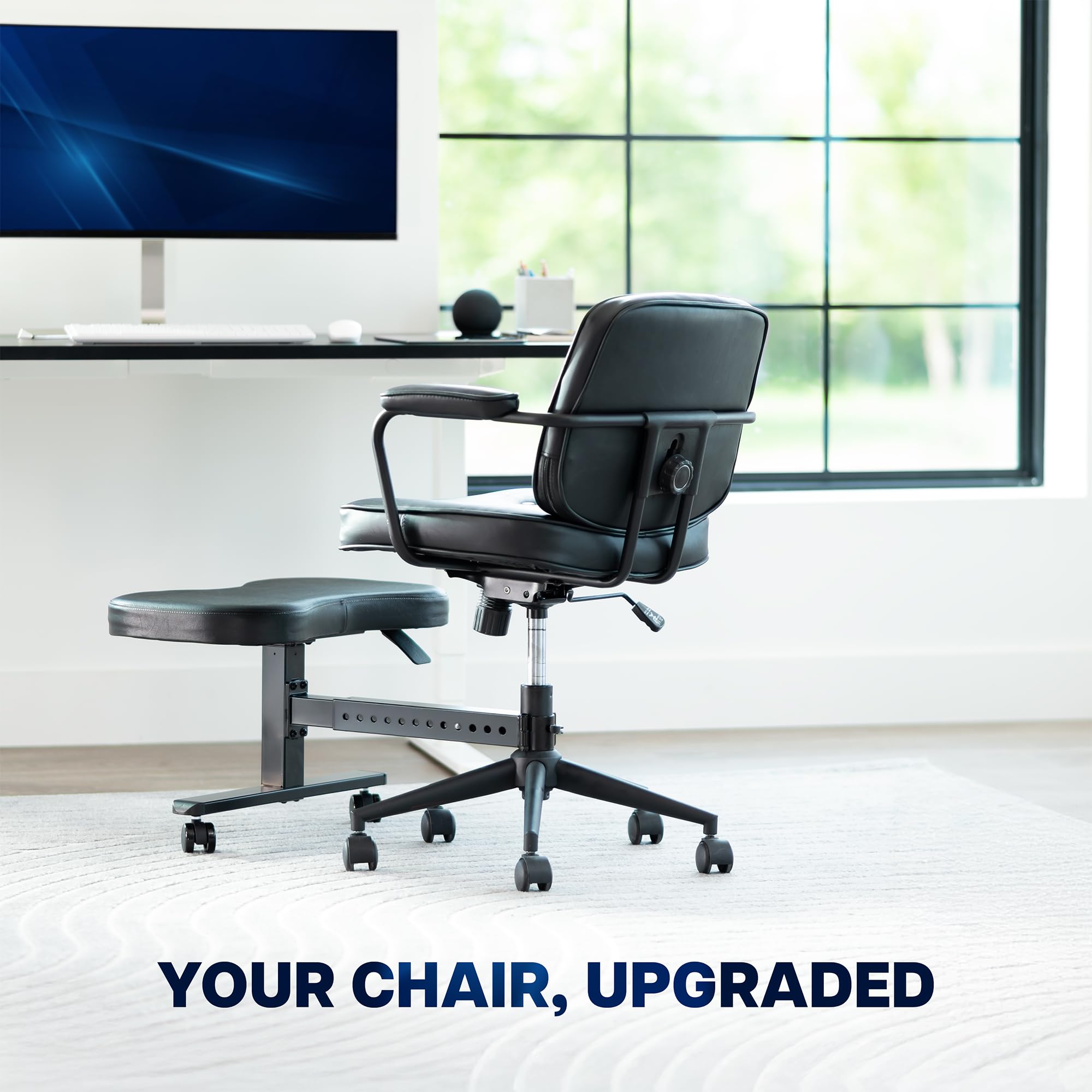 Height Adjustable Retrofit Footrest for Office Chair